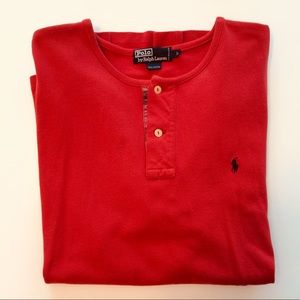 Polo Ralph Lauren - Red Collarless Polo - Size L